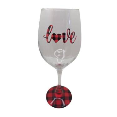 Imagem de Taça Love Namorados Casal Personalizada Vinho Vermelha 490Ml
