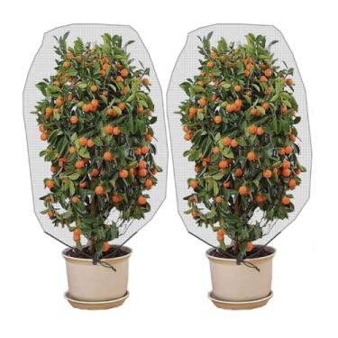 Imagem de Rede de pássaros para proteção de jardim, barreira de pragas com cordão, tela de proteção de jardim com cordão, malha de plantas de proteção de jardim para proteção de arbustos de árvores frutíferas