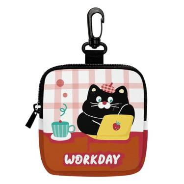 Imagem de Porta-chaves mini porta-moedas, bolsa multifuncional para chaves, moedas, fone de ouvido, batom 2, LCS multicolorido 28771, Tendência