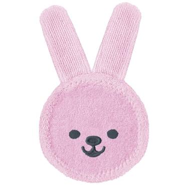 Imagem de MAM Baby 1 Luva para Cuidado Oral - Oral Care Rabbit - Com Orelhas de Microfibra Para Limpeza e Massagem de Gengivas para Crianças 0+ Meses, Rosa