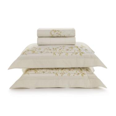 Imagem de Jogo De Cama Casal Karsten 200 Fios 100% Algodão Eva