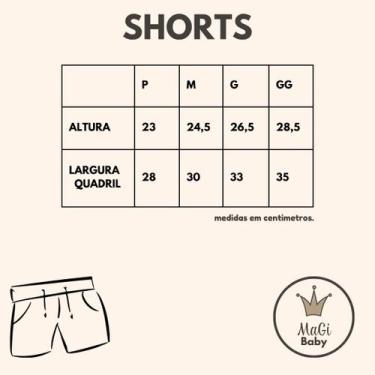 Imagem de Shorts Liso MaGi Baby, GG, Branco