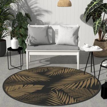 Imagem de Tapete GENIMO 244cm redondo impermeável reversível ao ar livre