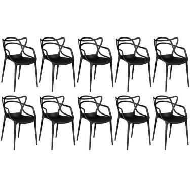 Imagem de Kit 10 Cadeiras Allegra - Preto