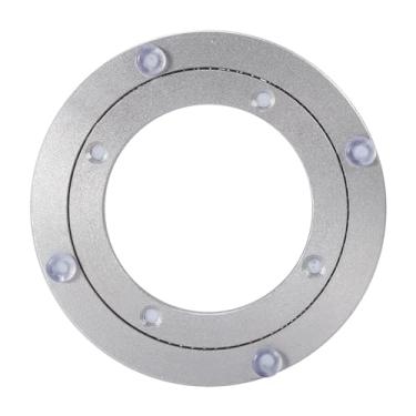 Imagem de LiebeWH Rolamento Giratório da Plataforma Giratória, Material de Liga de Alumínio, Suave e Fácil de Usar, 10 Polegadas para Servir e Exibir (4 polegadas * H8,5MM)