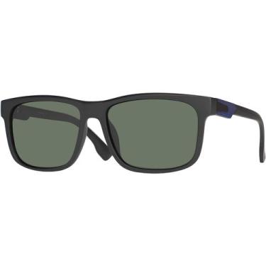 Imagem de Óculos de Sol Masculino Quadrado Polarizado Com Proteção UV400 Preto e