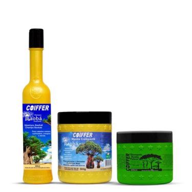 Imagem de Coiffer Kit Baobá 3 unidades  Umectação Extrema, Nutrição Profunda e B