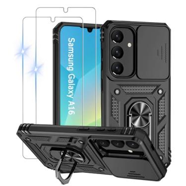 Imagem de Capinha Capa para Samsung Galaxy A16 5G + 2 Películas de Vidro Temperado | Capa Anti-Impacto | Proteção da Câmera | Resistente a Arranhões | Aberturas Precisos | Armadura Militar