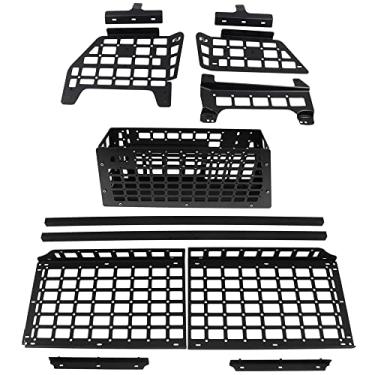 Imagem de Bishop Tate Acessórios para carro Sistema de painel de armazenamento modular traseira de porta-malas de carga interior kit organizador de bagagem liga de alumínio para Toyota FJ Cruiser (XJ10) 2007