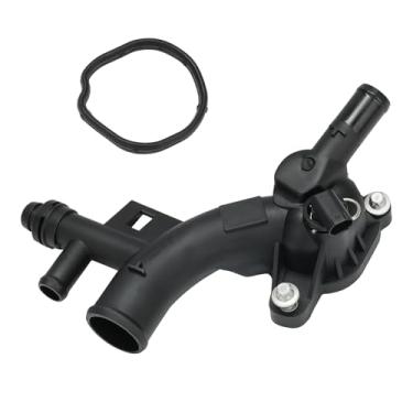 Imagem de JDMEXEV Carcaça do termostato de refrigeração do motor compatível com Chevy Cruze 2011-2016 2012-2020 Chevy Sonic 2015-2020 Chevy Trax 2013-2019 Buick Encore 1,4L, substituição para 15-11105 25193922