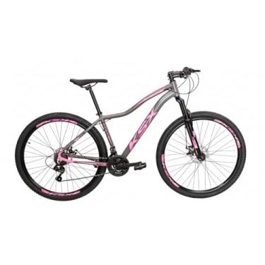Imagem de Bicicleta Aro 29 Ksw ou KSX Feminina 21 Marchas Câmbios Especiais Mtb (KSX ROSA/CONCRETO (ADS ROSA), 15)
