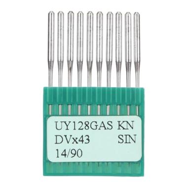 Imagem de 10pcs agulhas de máquina de costura 90/14 agulhas de bordado de aço de alta dureza para máquina de costura plana fácil penetração durável e resistente ao desgaste acessórios de