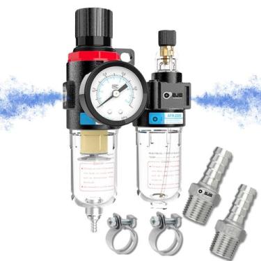 Imagem de Kit Filtro Eliminador De Água E Óleo Com Regulador 1/4'' - Bjb Equipam