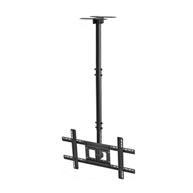 Imagem de Suporte de TV de teto, suporte de parede para TV, serve para TVs de tela plana de 32 a 65 polegadas, suporte de tela plana com inclinação telescópica e giratória, preto