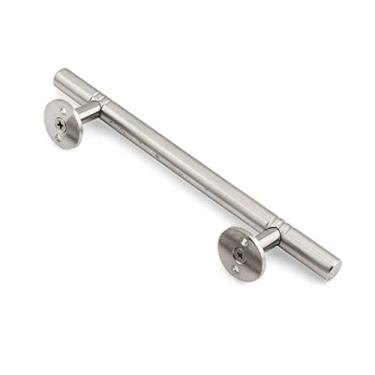 Imagem de Puxadores de porta de celeiro deslizantes de aço inoxidável com ferragens para puxadores | Maçanetas de porta de entrada modernas para portas de madeira portões garagens celeiros galpões (tamanho: 124