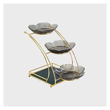 Imagem de Cesta de frutas e vegetais de bancada, tigela de bolo, suporte de frutas para sobremesa, bandeja de cupcake em camadas, festa, casamento, aniversário, bandeja de servir, suporte de exibição de