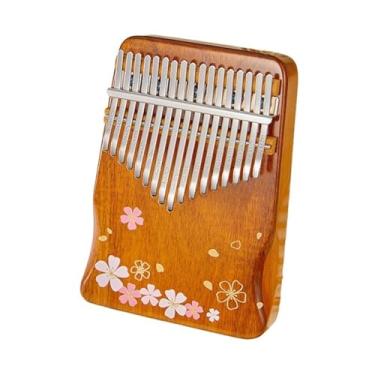 Imagem de Piano de polegar kalimba instrumento de piano de dedo 17 notas kalimba profissional