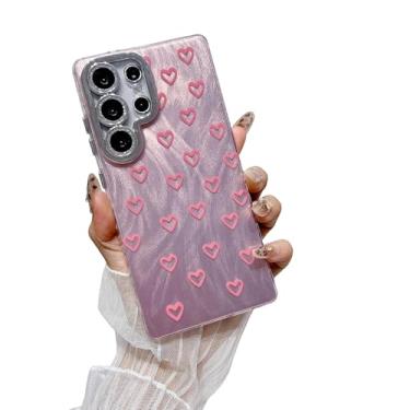 Imagem de Yonds Queen Capa para Samsung Galaxy Z Fold 7 fofa desenho animado legal amor desgin elegante meninas mulheres bumper à prova de choque antiderrapante capa moderna (Pink Love, Galaxy Z Fold 7)