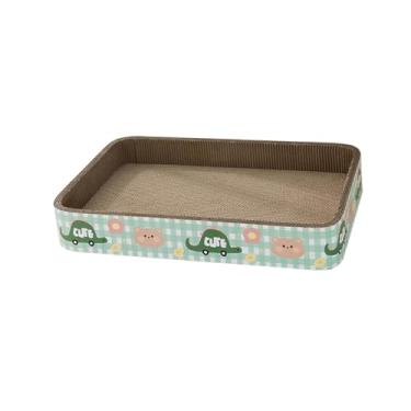 Imagem de FJMQHU Arranhador para gatos, cama para arranhar, antiderrapante para gatos, gatinhos, almofada de arranhar confortável, suprimentos para animais de, 50cm