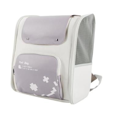 Imagem de WeiLaiKeQi Mochila para transporte de animais de estimação, bolsa para passeio de cachorro, mochila para gatos, mochila de ombro duplo para cães de estimação, ROXO