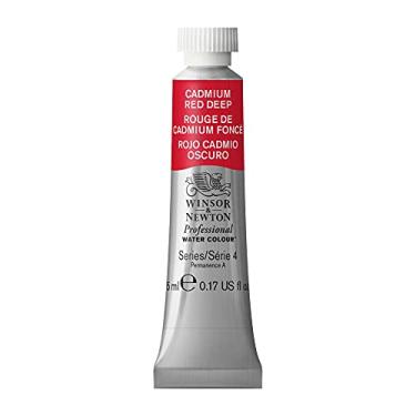 Imagem de Winsor & Newton 8840301 Tinta aquarela profissional, aquarelas de qualidade artística vívida, alto brilho de cor e luminosidade, não desbota, qualidade de arquivo, tubo de 5 ml - vermelho cádmio