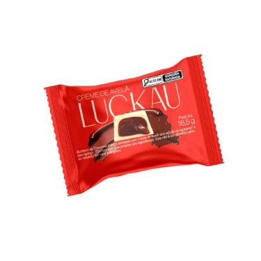 Imagem de Bombom Luckau Chocolate Branco com Creme de Avelã Zero Açúcar 16,5g