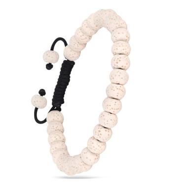 Imagem de WP WEPICK Pulseiras masculinas de ouro banhado a ouro 18 quilates de aço inoxidável feito à mão ajustável pulseira de corrente masculina lava rock ônix preto vermelho olho de tigre pulseira joias