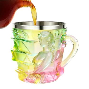 Imagem de Caneca De Livro - Design Feminino 150 ml - Caneca de Café 3D com Livros Empilhados - Para Mulheres Escritoras Bibliotecárias Leitores Amantes da Leitura Natal
