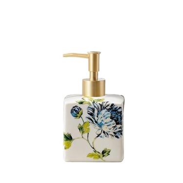 Imagem de Dispensador de sabão Dispensador de sabonete/loção de higiene pessoal em cerâmica, 350ml, para hotéis e pousadas.