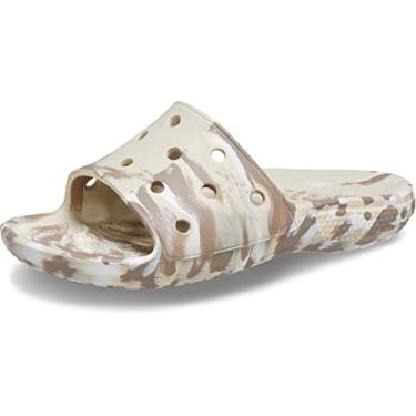 Imagem de Chinelo crocs classic marbled slide bone/multi
