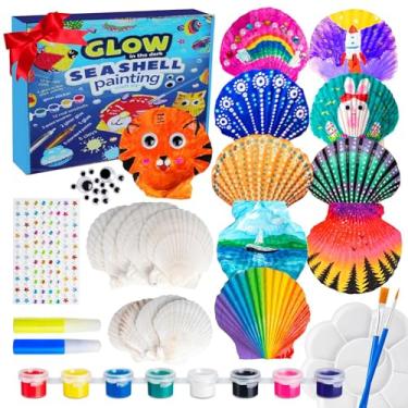 Imagem de Kit de Pintura Conchas Marinhas Brincos Arte e Manufatura DIY Atividades Criativas Brinquedo Educativo para Meninos Meninas Páscoa Obra com Criativida