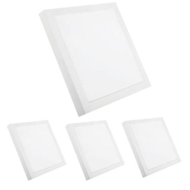 Imagem de 4 Painel Plafon Led 24w Sobrepor Quadrado 30Cm 6500k - Avant