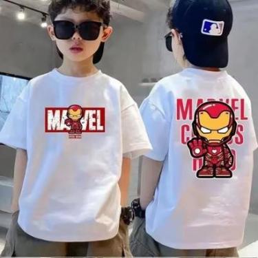 Imagem de Camiseta Infantil Homem de Ferro Filme Marvel Comics-Unissex