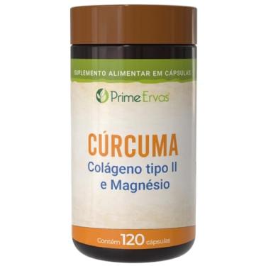 Imagem de Cúrcuma Com Colágeno Tipo 2 e Magnésio 120 Cápsulas Prime Ervas