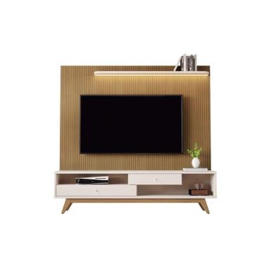 Imagem de Home Estante Jb 5232 Luxo Elmo Com Off White Led - Moveis Jb