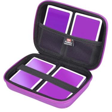 Imagem de FBLFOBELI 360+ Card Game Case Compatible with UNO/Piles/Phase 10/Exploding Kittens/Five Crowns/Flip 7/Go Fish/Monopoly Deal and Playing Card, Case Only (Purple, Small)