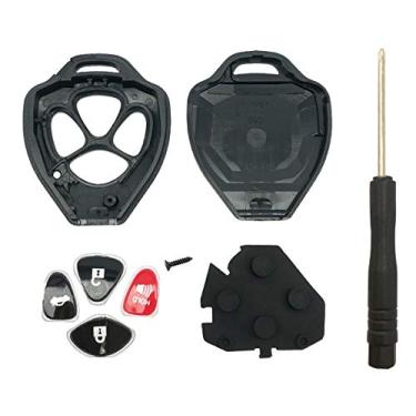 Imagem de Capa para chave de reposição de 4 botões serve para Toyota Scion TC RAV4 2008-2013 Avalon 2007-2011 Camry 2008-2013 Corolla 2009-2014 Venza Key Fob Case Shell