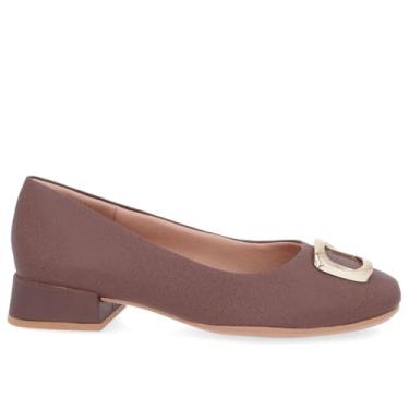 Imagem de Scarpin Usaflex Salto Bloco Ref Al2601 Chocolate 036