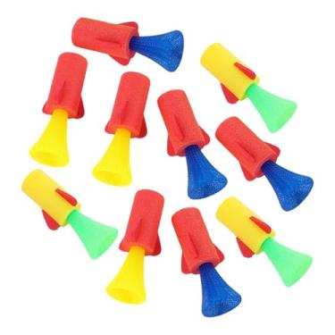 Imagem de Fancyes Conjunto de 10 Lançadores de Foguetes com Mola, Brinquedos em EVA, Difíceis e Inovadores, Ideais para Presentear ou Lembrancinhas de Festa.