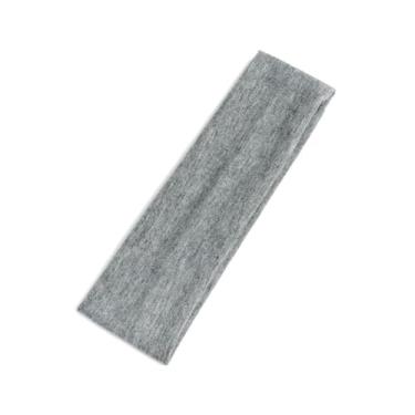 Imagem de Faixa de cabelo feminina elástica respirável esportiva antiderrapante faixa de cabelo faixa de transpiração para ciclismo, corrida, ioga (cinza)