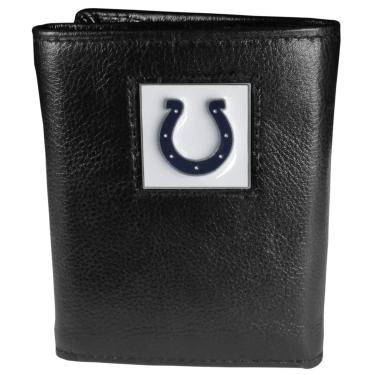 Imagem de NFL Siskiyou Sports Carteira masculina Indianapolis Colts de couro de luxo embalada em caixa de presente, tamanho único, preta