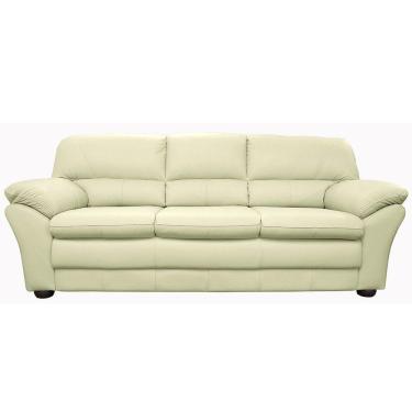 Imagem de Sofá 3 Lugares Laura 212cm Couro Off White