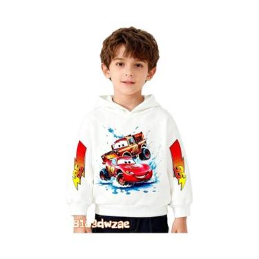 Imagem de Moletom Infantil Quente E Confortável Car McQueen Moda Outono Inverno 
