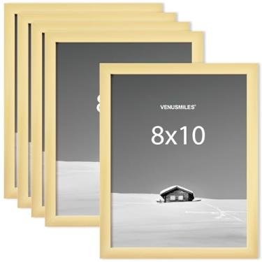 Imagem de Venusmiles Porta-retrato de 20,3 x 25,4 cm, molduras para fotos de 20,3 x 25,4 cm com tapete removível de 13 x 17 cm - acrílico de alta definição - tela vertical e horizontal - moldura para pendurar