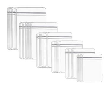 Imagem de YDJIANCAI 100 peças de sacos de joias de PVC transparente, bolsa de joias com zíper de plástico autovedante, sacos seláveis antimanchas para embalagem de joias anéis brincos doces jh3k5y6 (tamanho