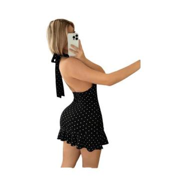 Imagem de Vestido Casual Sexy Com Decote Nas Costas Para Mulheres, Ideal Para Fe