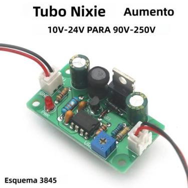 Imagem de Conversor De Alta Tensão Para Tubos Nixie 9-12V Para 80-380V Para Reló