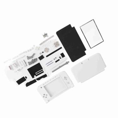 Imagem de Naroote 3ds Xl Kit de Substituição de Capa de Caixa Completa, Reparo Completo Durável para Conjunto de Ferramentas de Reparo para 3ds Xl, para Jogadores e Entusiastas de Tecnologia (Branco)