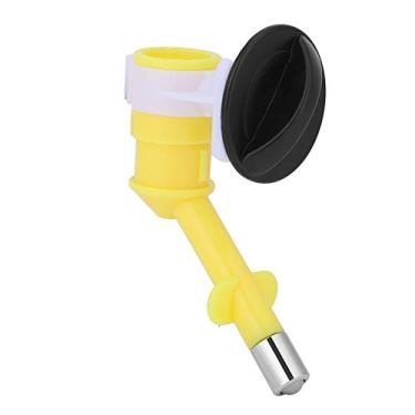 Imagem de Ainoli Pet Cat Filhote de Cachorro Kit de Beber Pendurado Dispensador de Água Garrafa Fonte Amarela