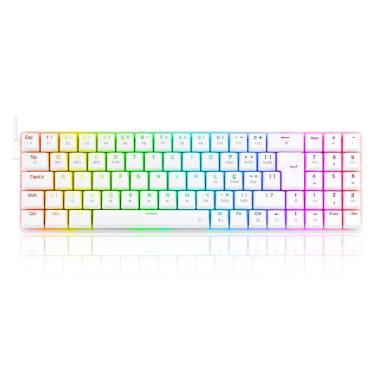 Imagem de Teclado Mecânico Gamer Redragon Ashe - ABNT2 - RGB Chroma - Switch Blue - Branco - K626-KB-W-Unissex